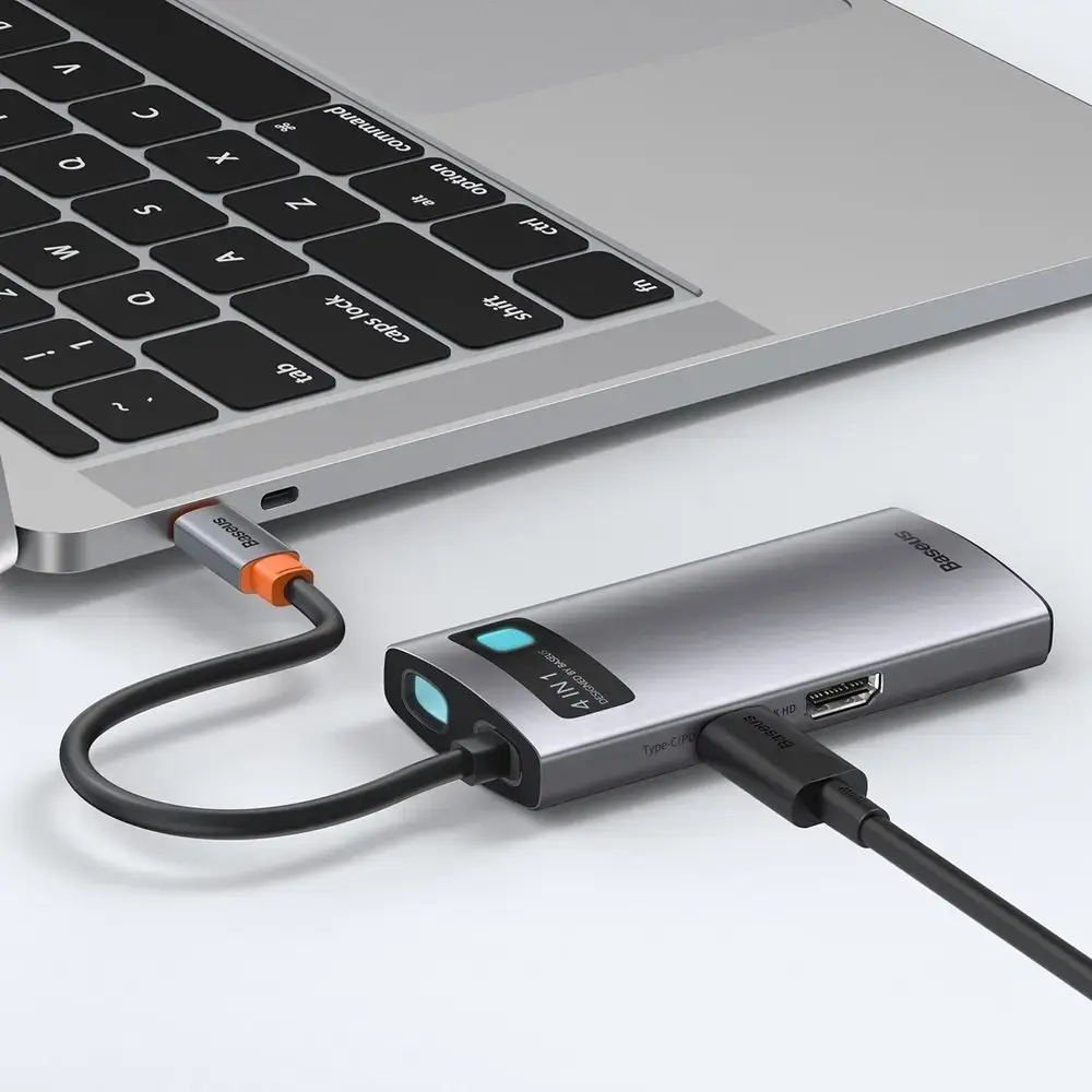 Baseus CAHUB-CY0G Metal Gleam Series 4in1