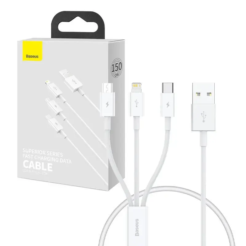 Quick Charge USB to M+L+C Baseus