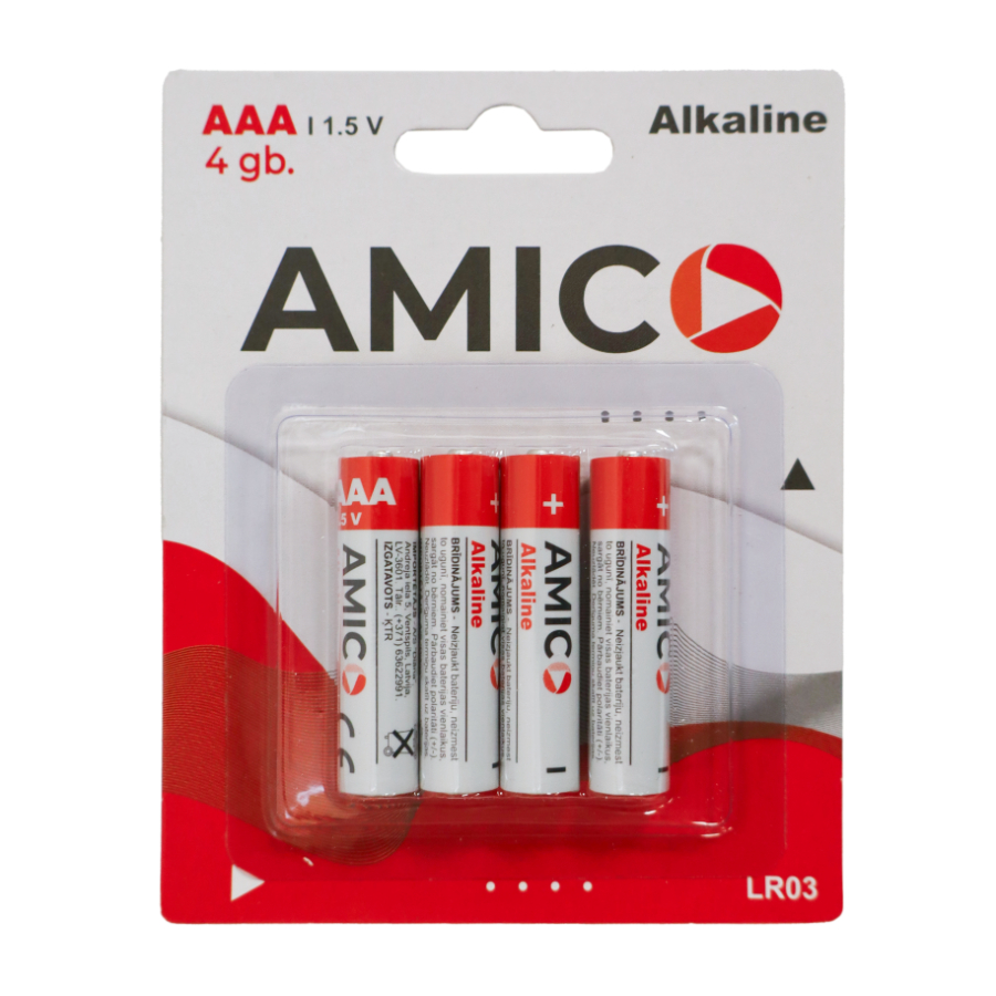 Baterija AAA 4gb Amico | 4750959141793