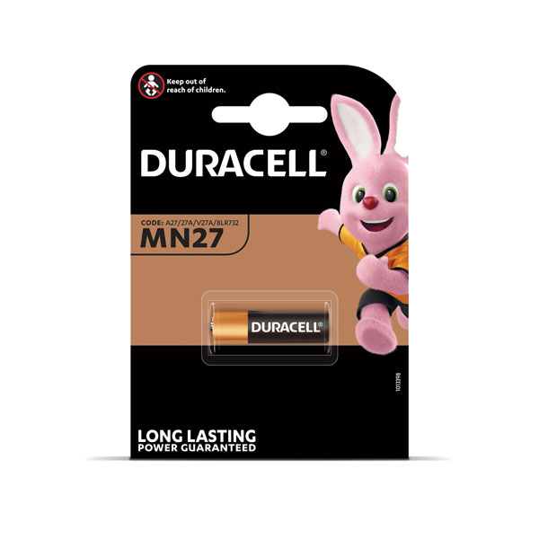 27A baterijas 12V Duracell Alkaline MN27