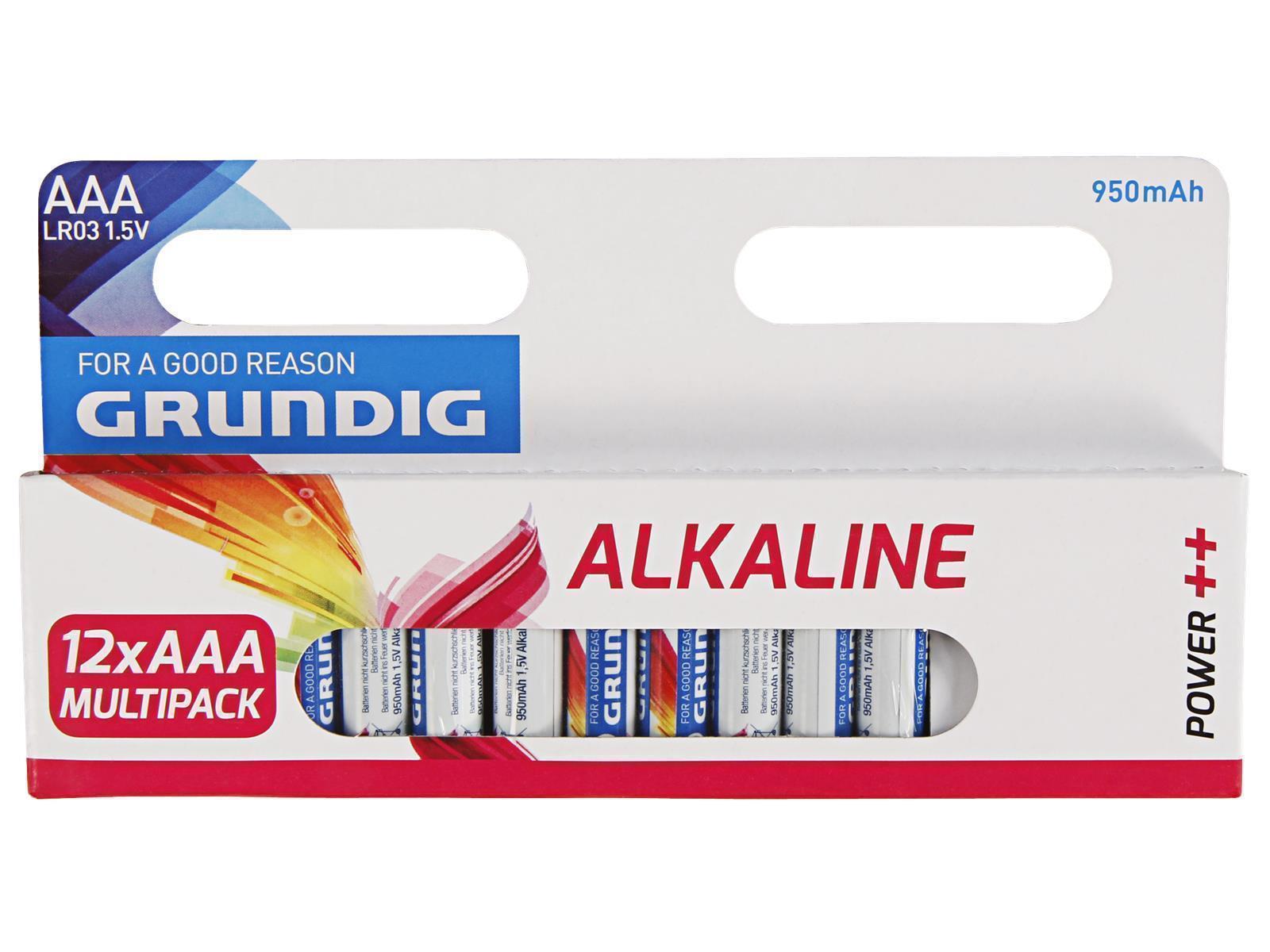 Baterija Grundig Alkaline AAA 12gb |