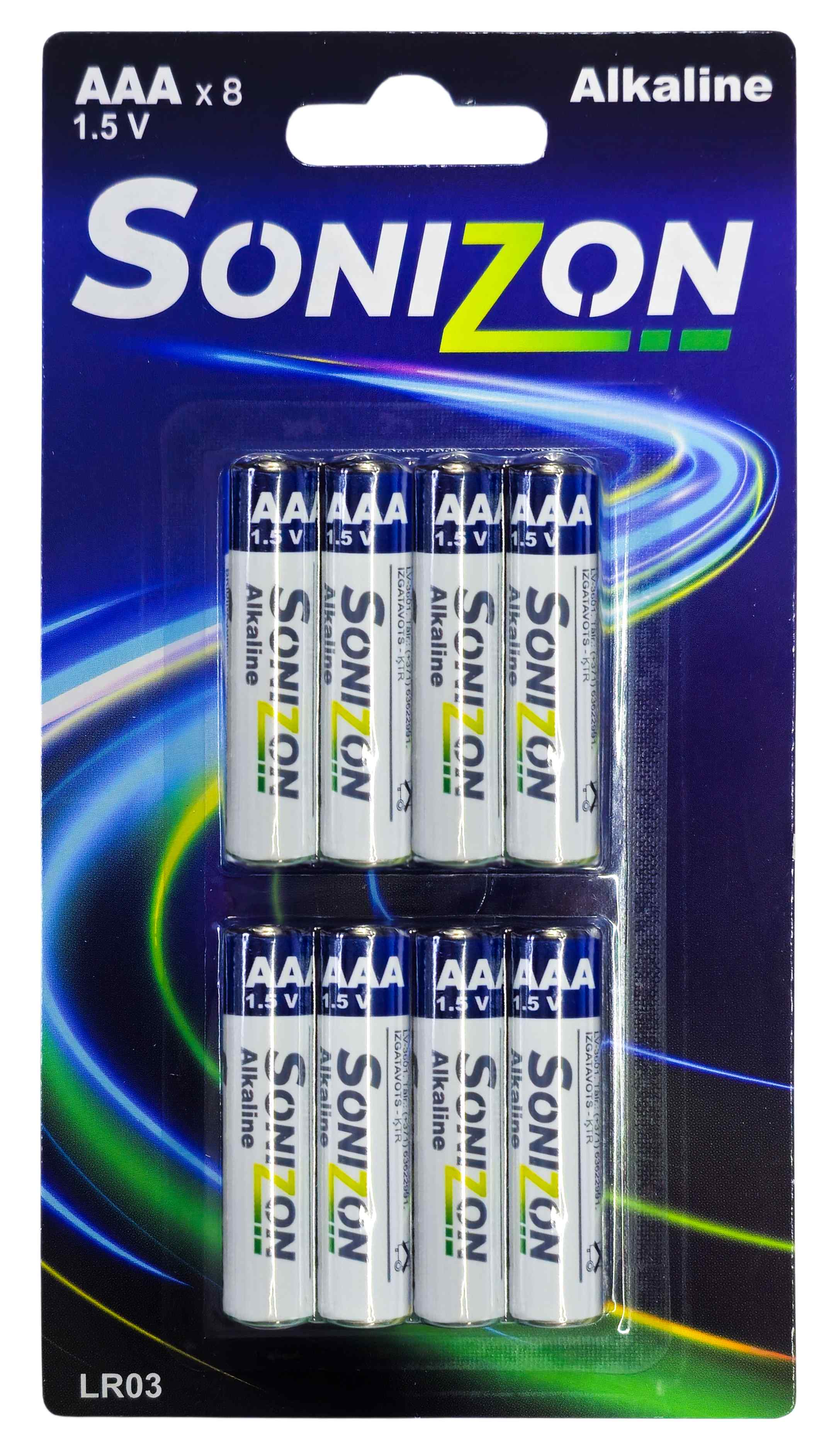 Baterija Sonizon AAA 8gb | 4750959121559
