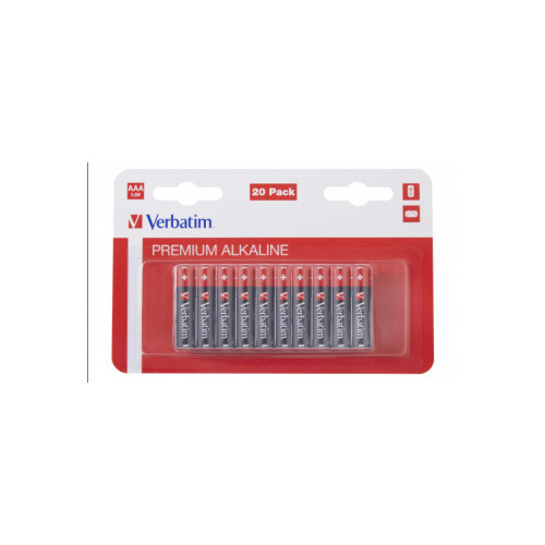 Baterijas Verbatim AAA Premium Alkaline 20-Pack