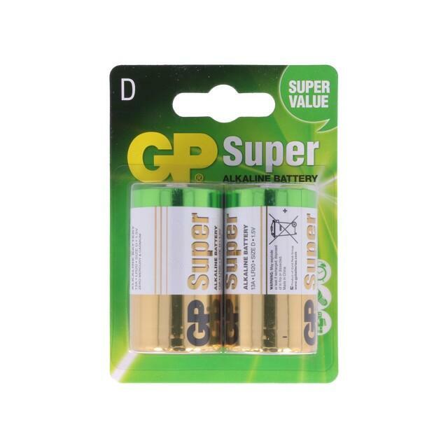 GP Battery: alkaline; D; 1.5V