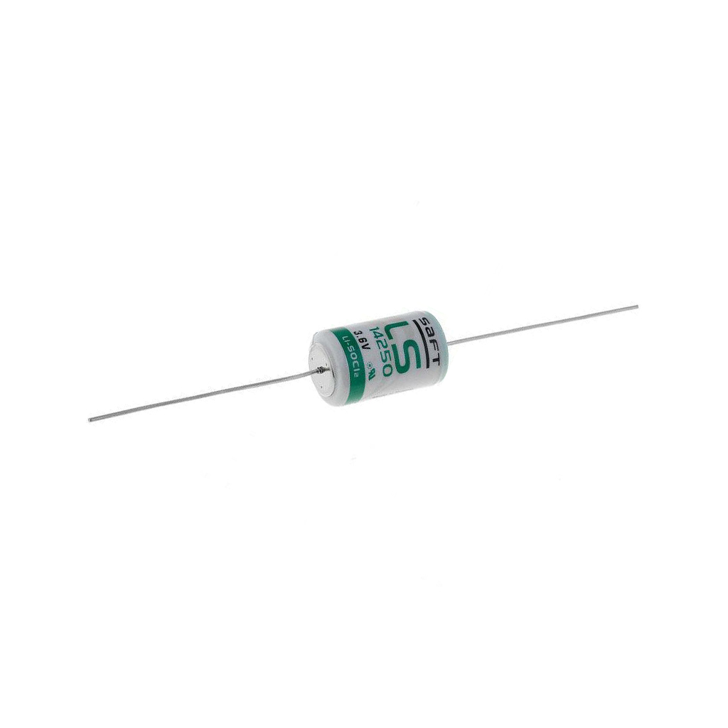 Battery: lithium; 1/2AA,1/2R6; 3.6V