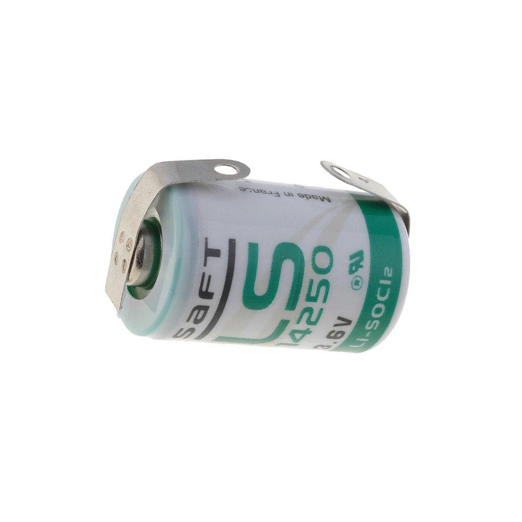 Battery: lithium; 1/2AA; 3.6V; 1200mAh
