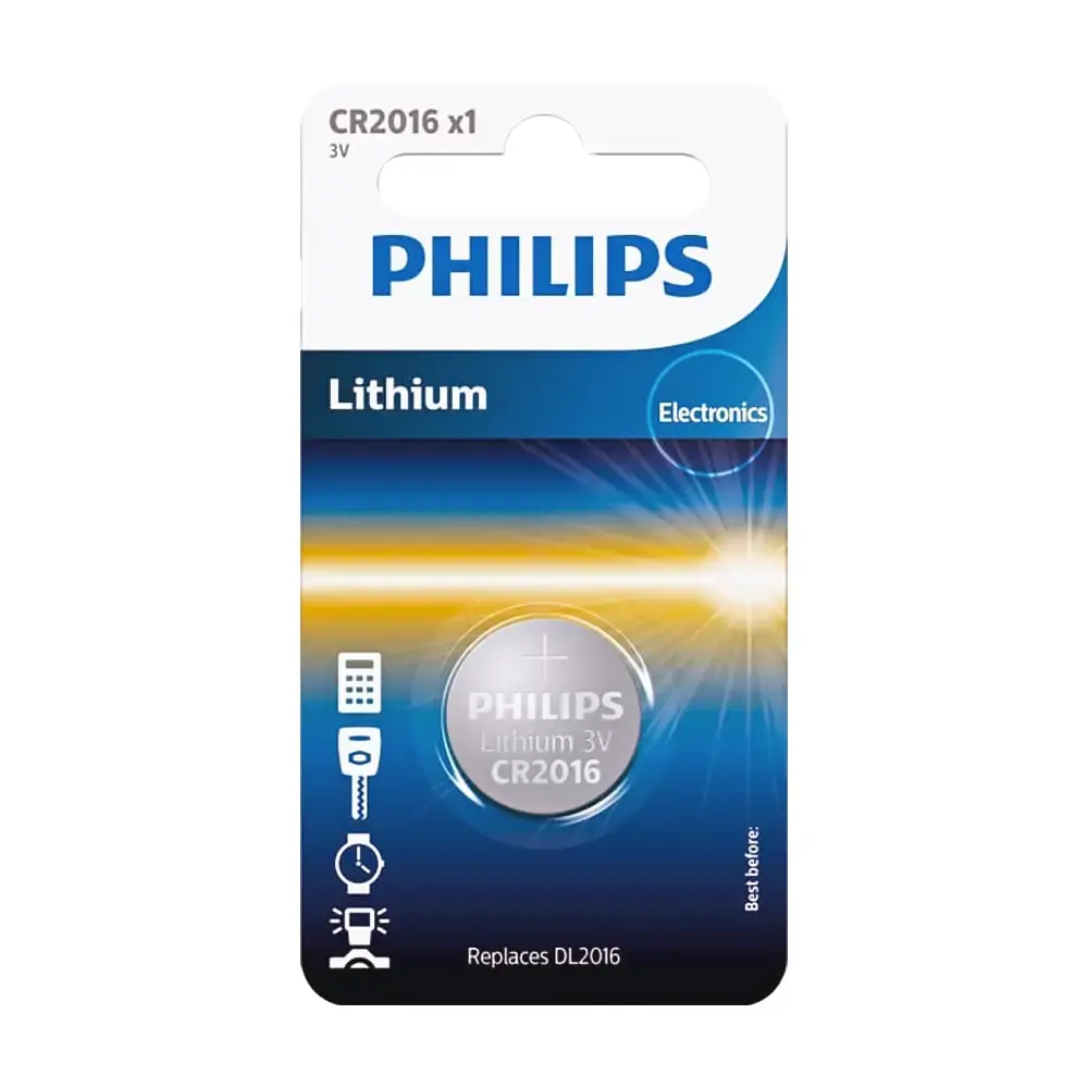 Battery PHILIPS CR2016 Minicells Lithium 1pc