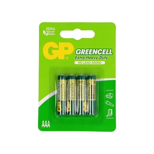 Battery: zinc-carbon; AAA,R3; 1.5V