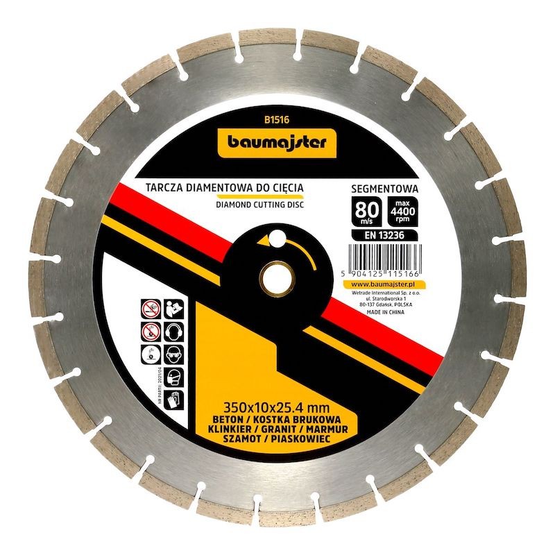 Baumajster dimanta disks 350x10x25,4mm |