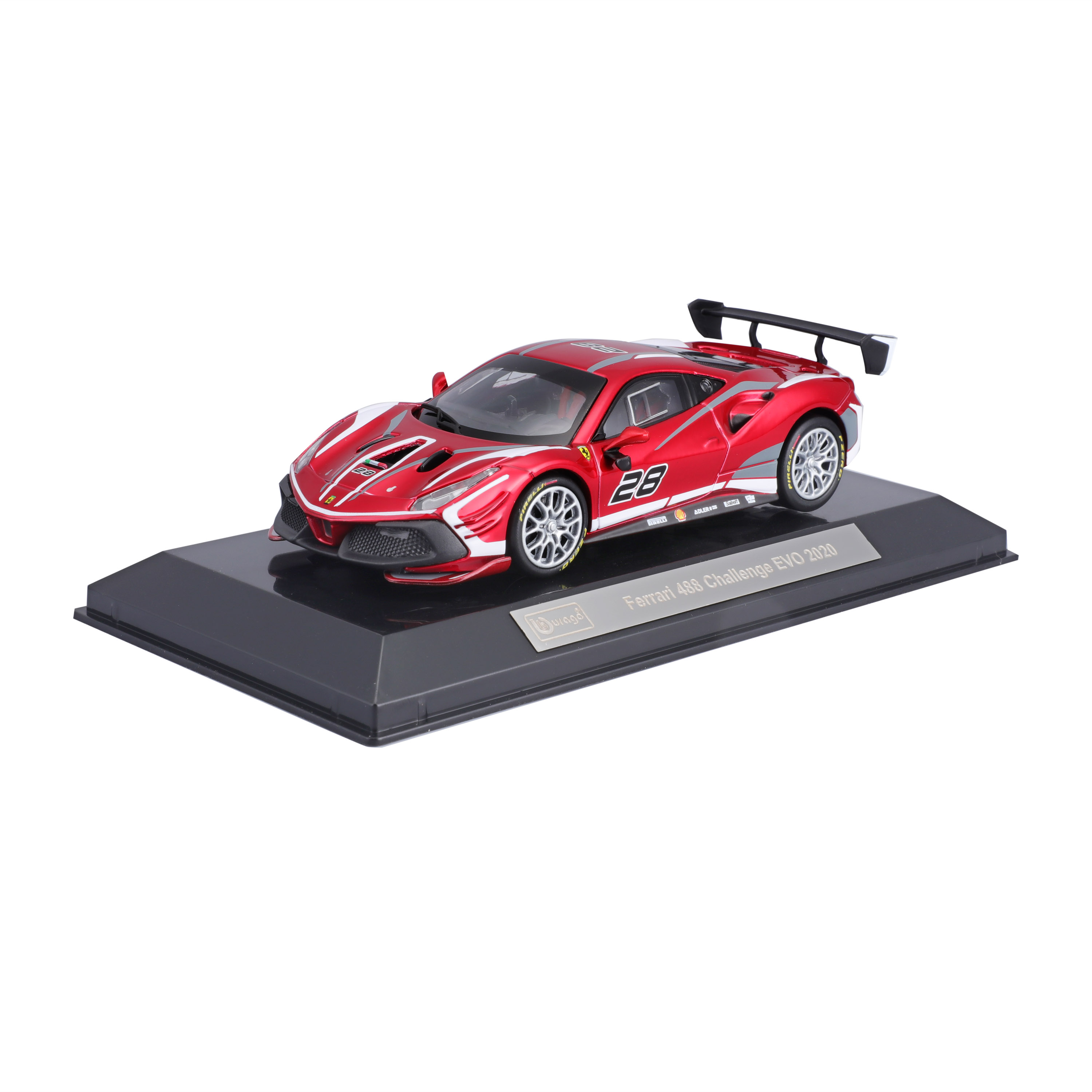 BBURAGO 1:20 sacīkšu automodelis Ferrari 488