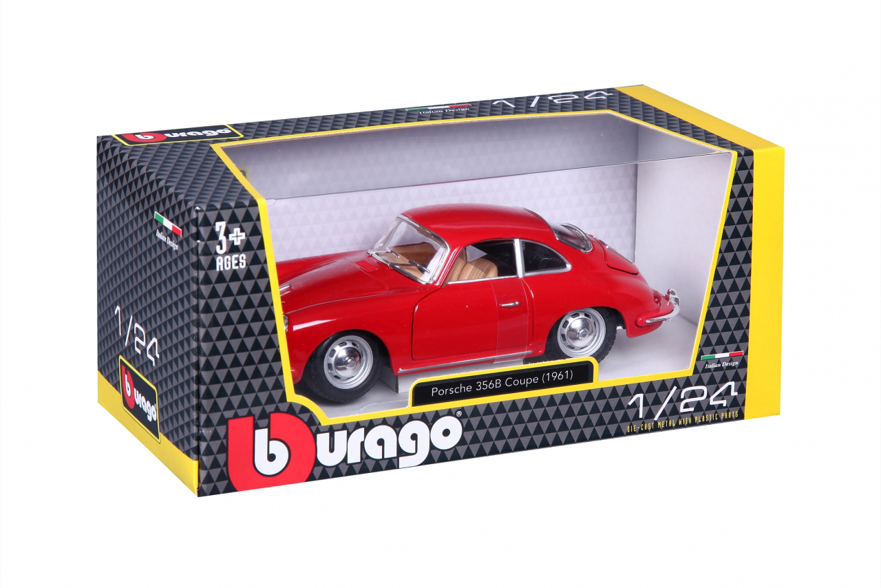 BBURAGO 1:24 automodelis Porsche 356B Coupe