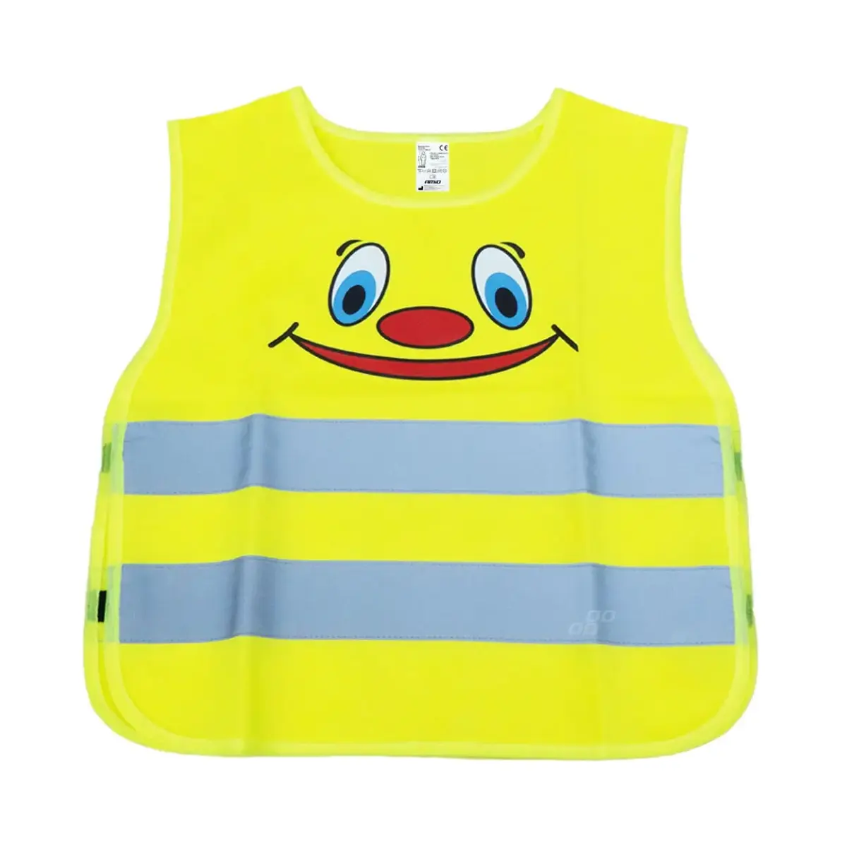 Bērnu atstarojošā veste, dzeltena, ar sertifikātu