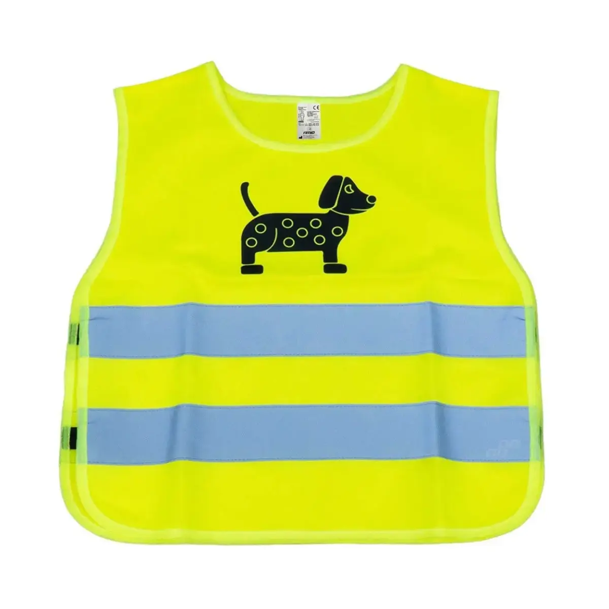 Bērnu drošības veste ar sertifikātu, dzeltena