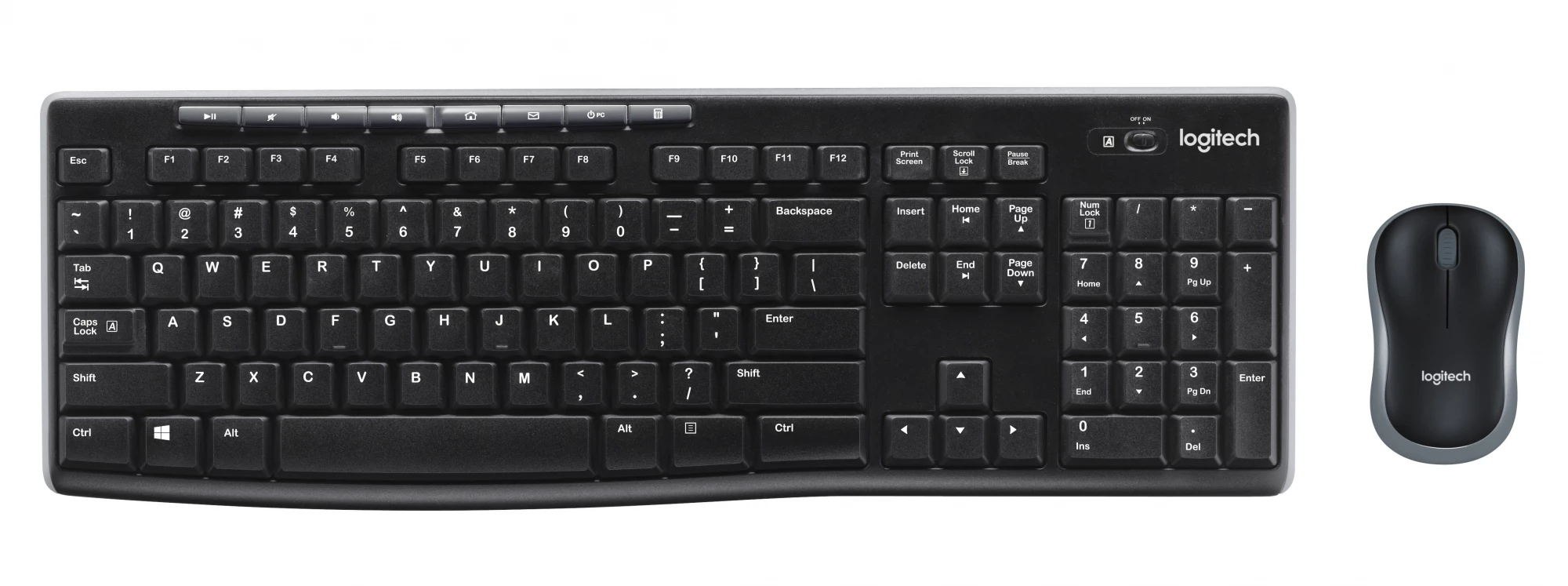 Bezvadu tastatūras un peles komplekts Logitech
