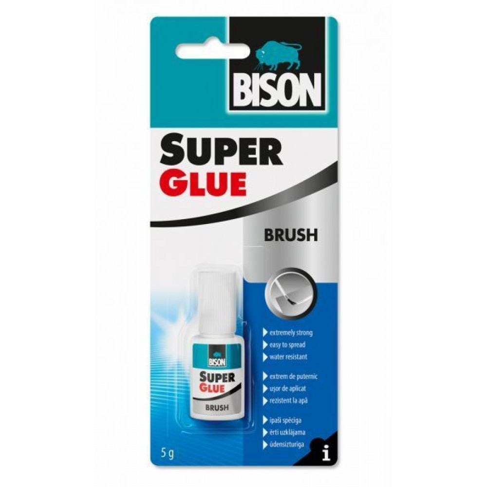 BISON līme SUPER GLUE WITH BRUSH