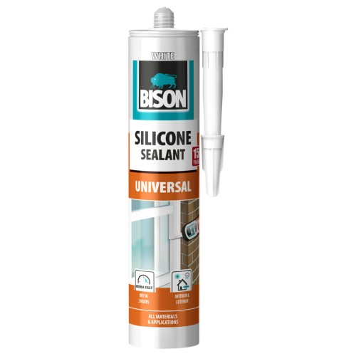 BISON Universālais silikons, balts (280 ml)