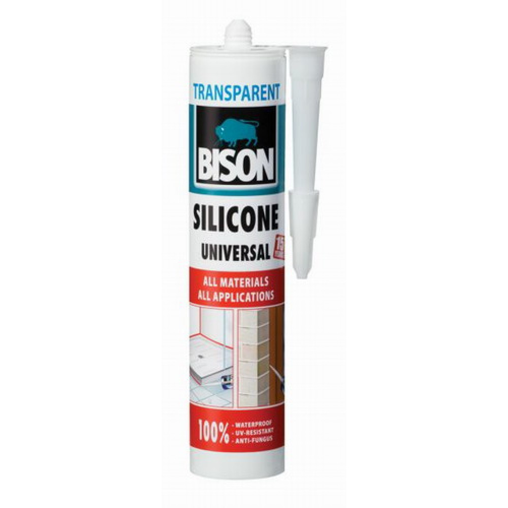 BISON Universālais silikons, caurspīdīgs (280 ml)