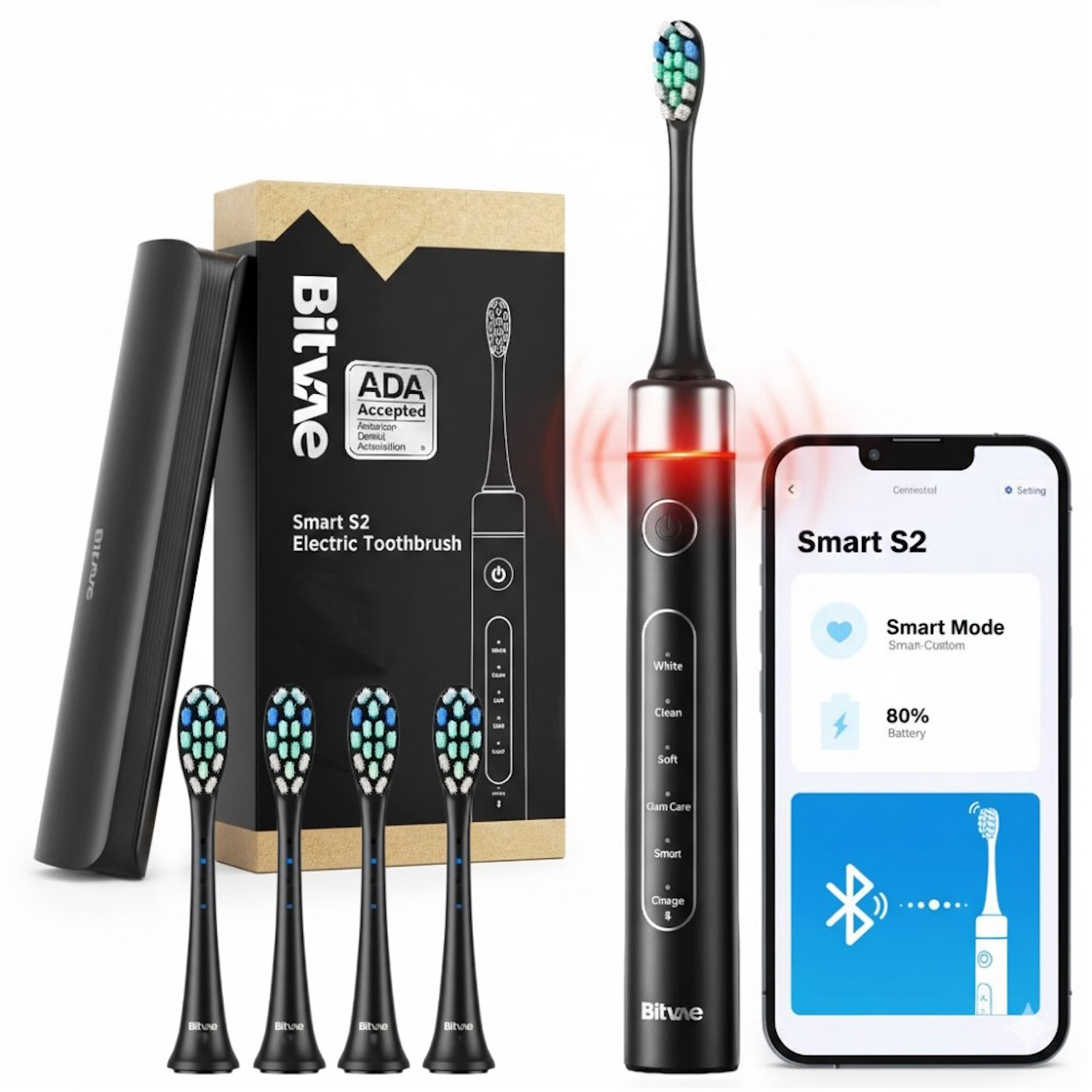 Bitvae S2 Bluetooth elektriskā zobu birste