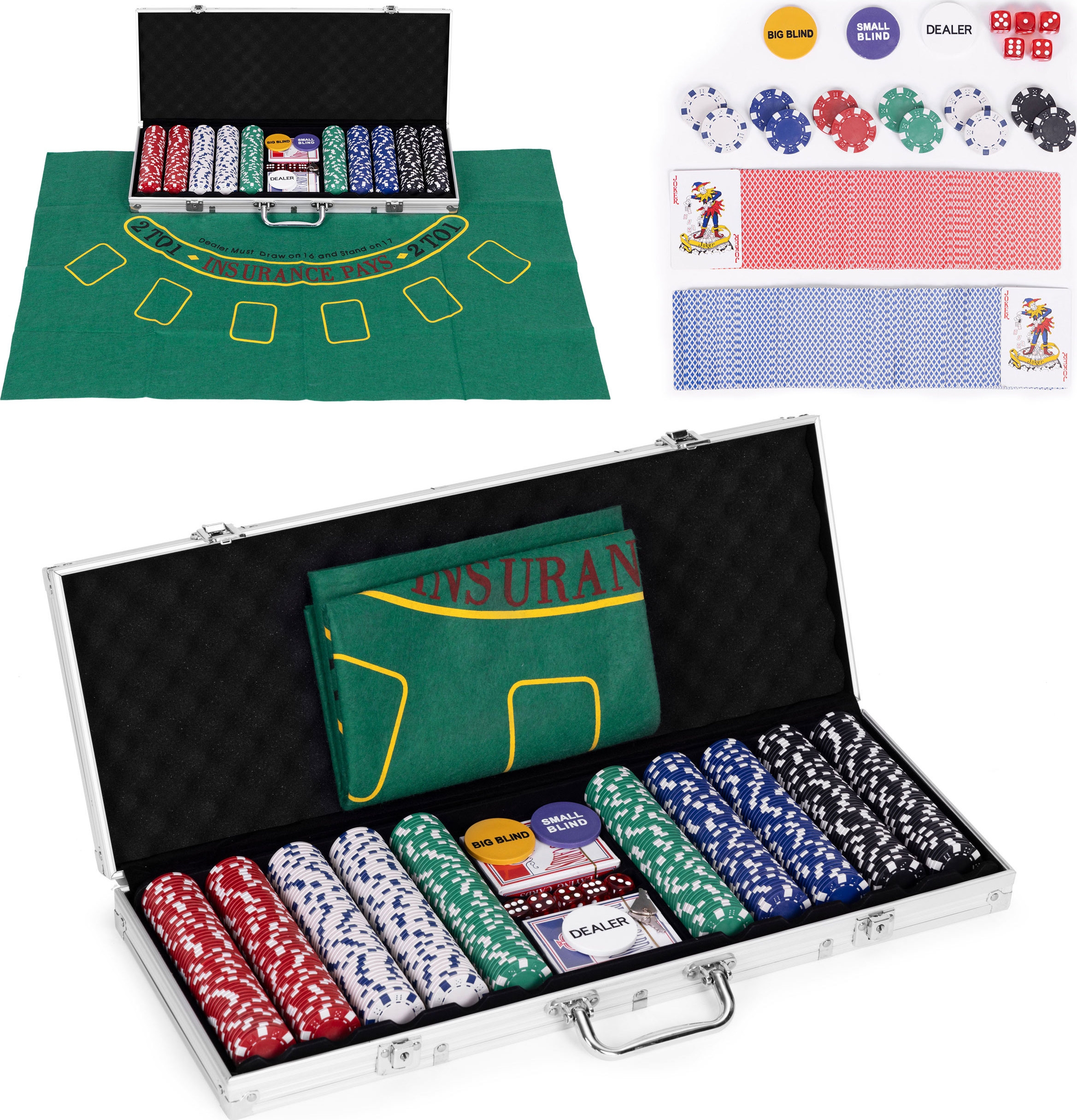 MODERN HOME Blackjack pokera komplekts, 500