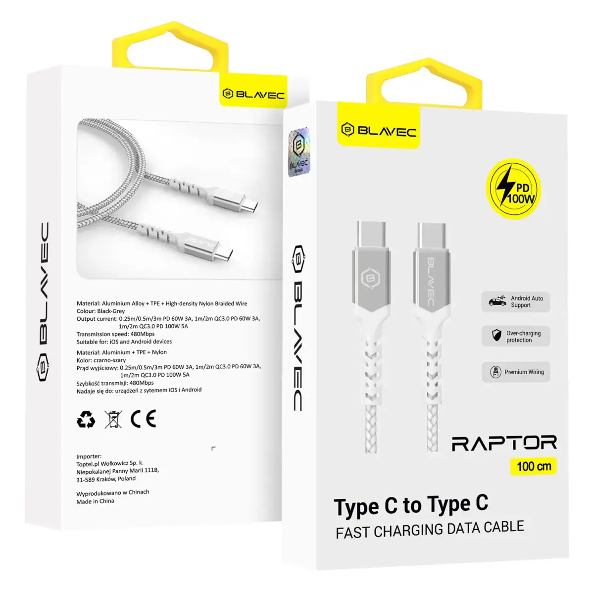 OEM Blavec Cable Raptor braided -