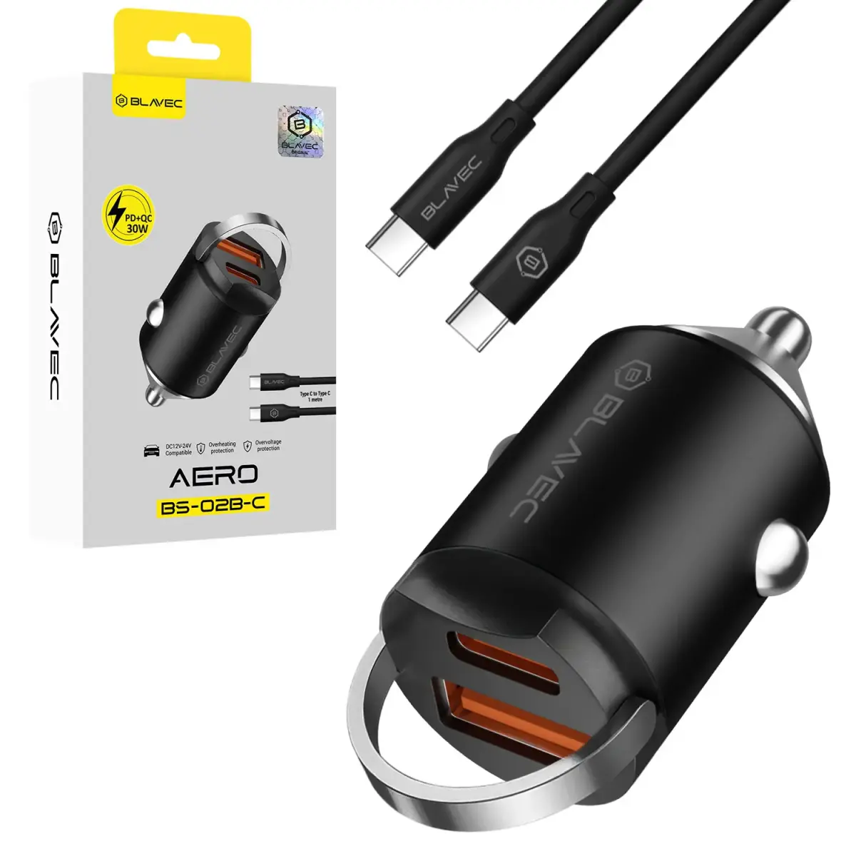 Blavec Car charger BS-02B-C Aero -