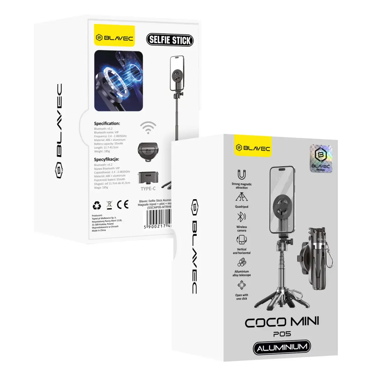 OEM Blavec Selfie Stick Aluminium Coco