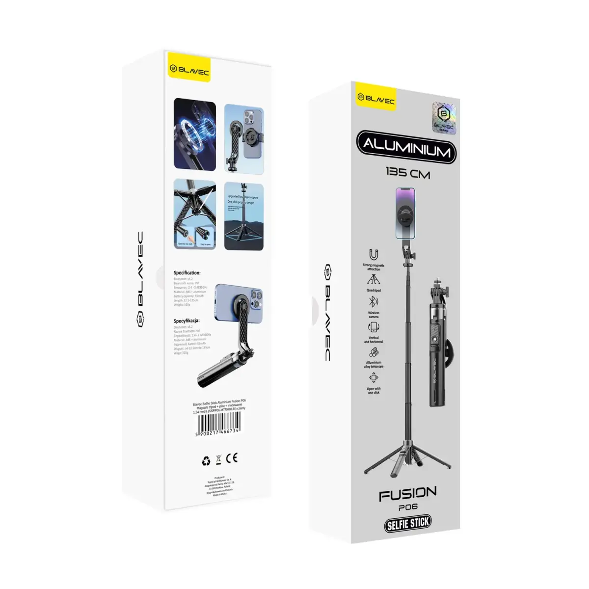 OEM Blavec Selfie Stick Aluminium Fusion
