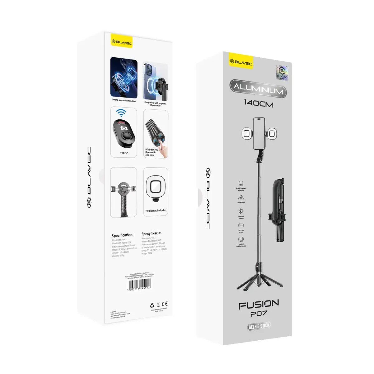 OEM Blavec Selfie Stick Aluminium Fusion