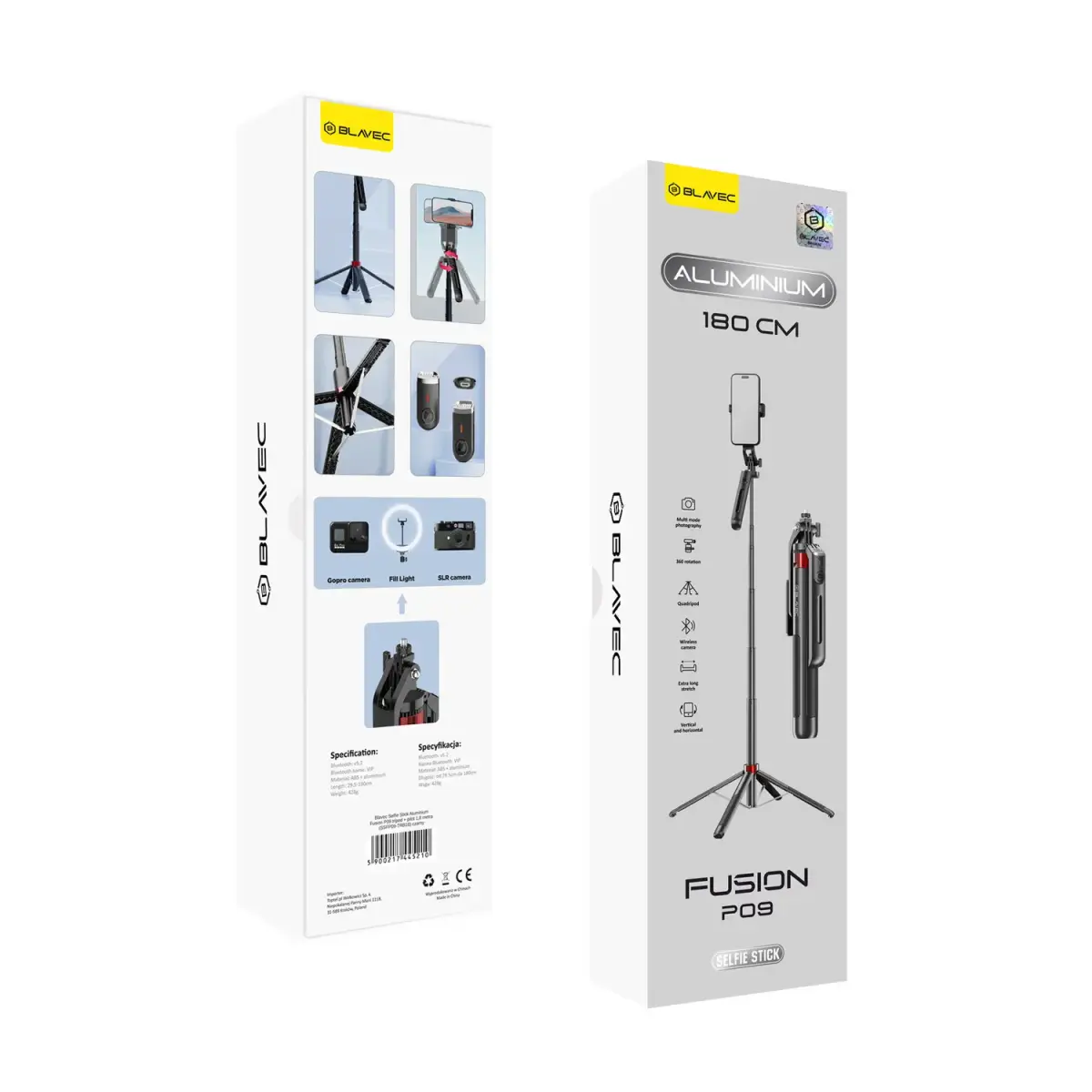 OEM Blavec Selfie Stick Aluminium Fusion