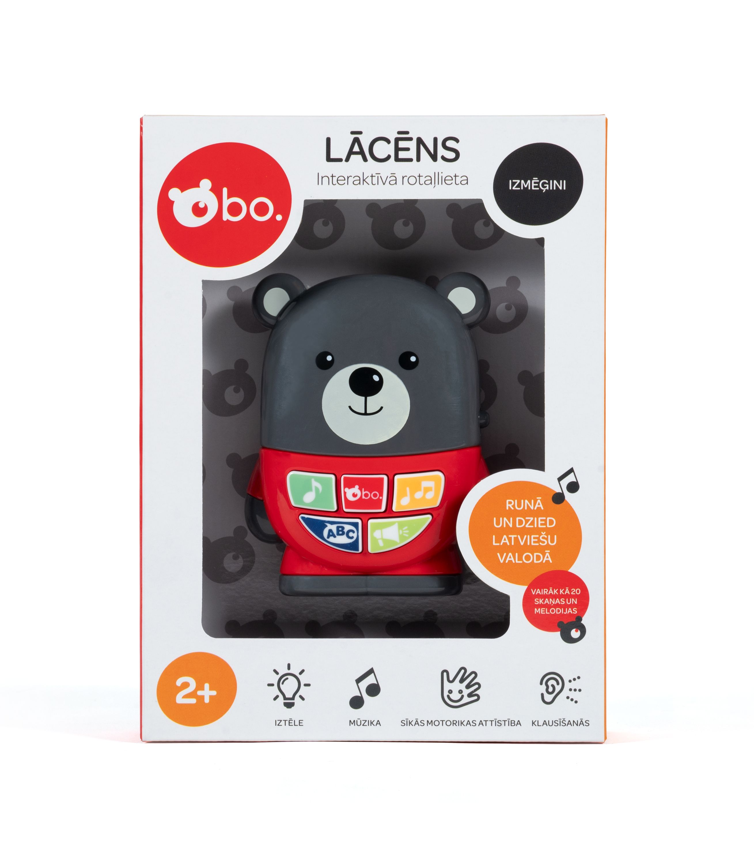 Bo. Interaktīvā rotaļlieta "Lācēns" (Latviešu