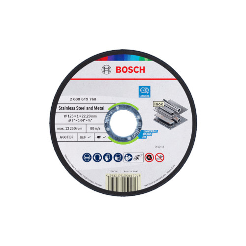 BOSCH Gr. ripa metālam 125x1x22.23mm