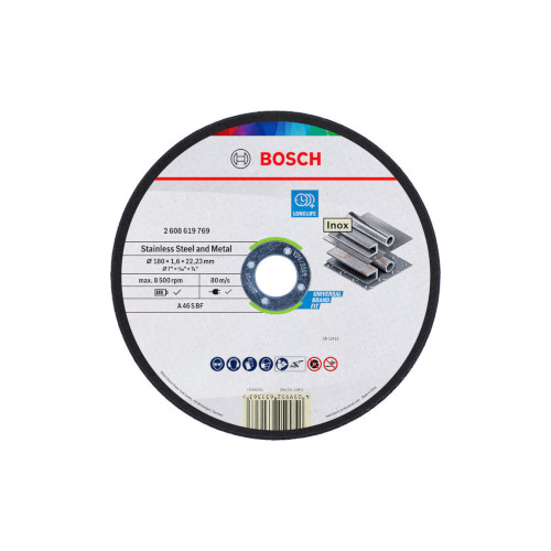 BOSCH Gr. ripa metālam 180x1.6x22