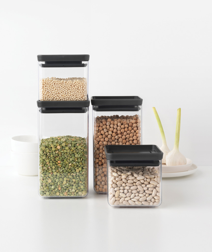 BRABANTIA kārbu komplekts 4gb., 2x0,7L+2x1