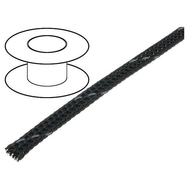 4CARMEDIA Braid; polyester; dark grey; Package: