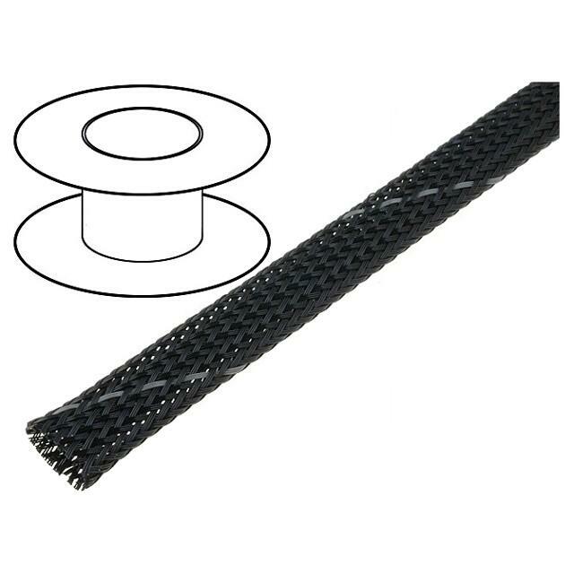 4CARMEDIA Braid; polyester; dark grey; Package: