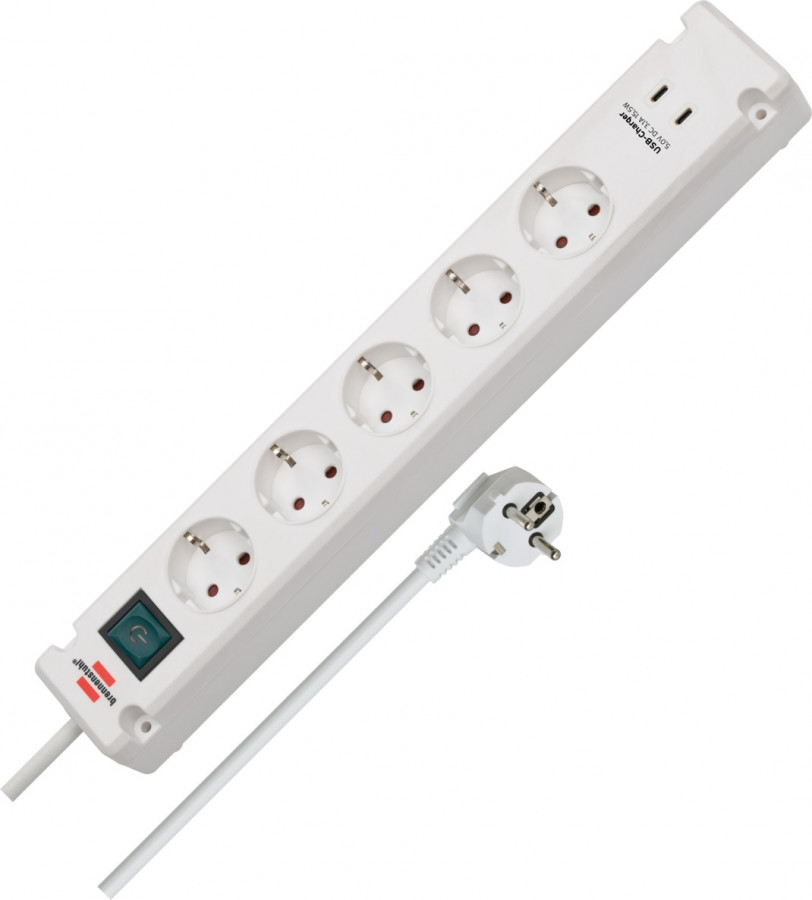 Bremounta pagarinātājs ar 2× USB-C, 5