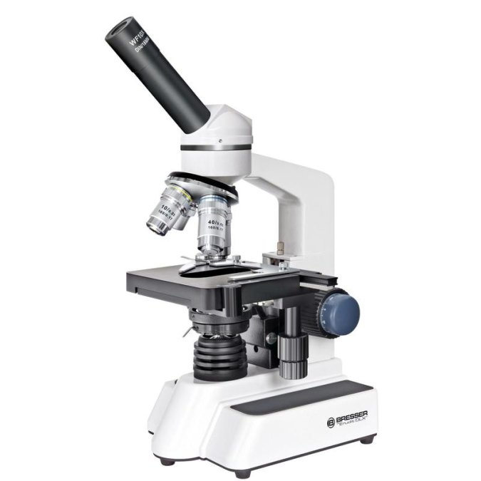 Bresser Erudit DLX 40x-600x mikroskops, Monokulāri