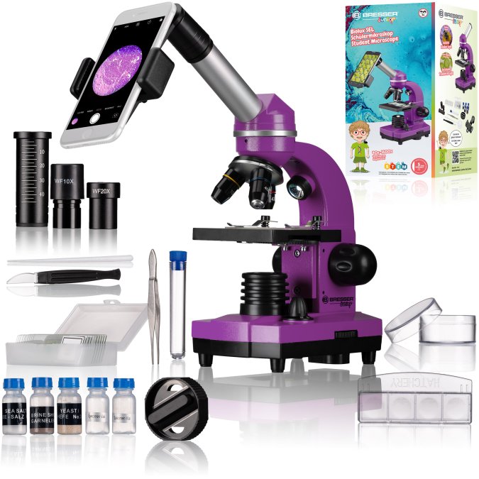 Bresser Junior 40x-1600x BIOLUX mikroskops ar