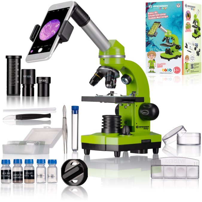 Bresser Junior 40x-1600x BIOLUX mikroskops ar