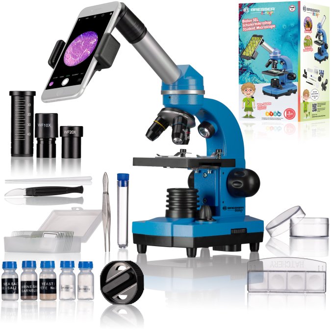 Bresser Junior 40x-1600x BIOLUX mikroskops ar