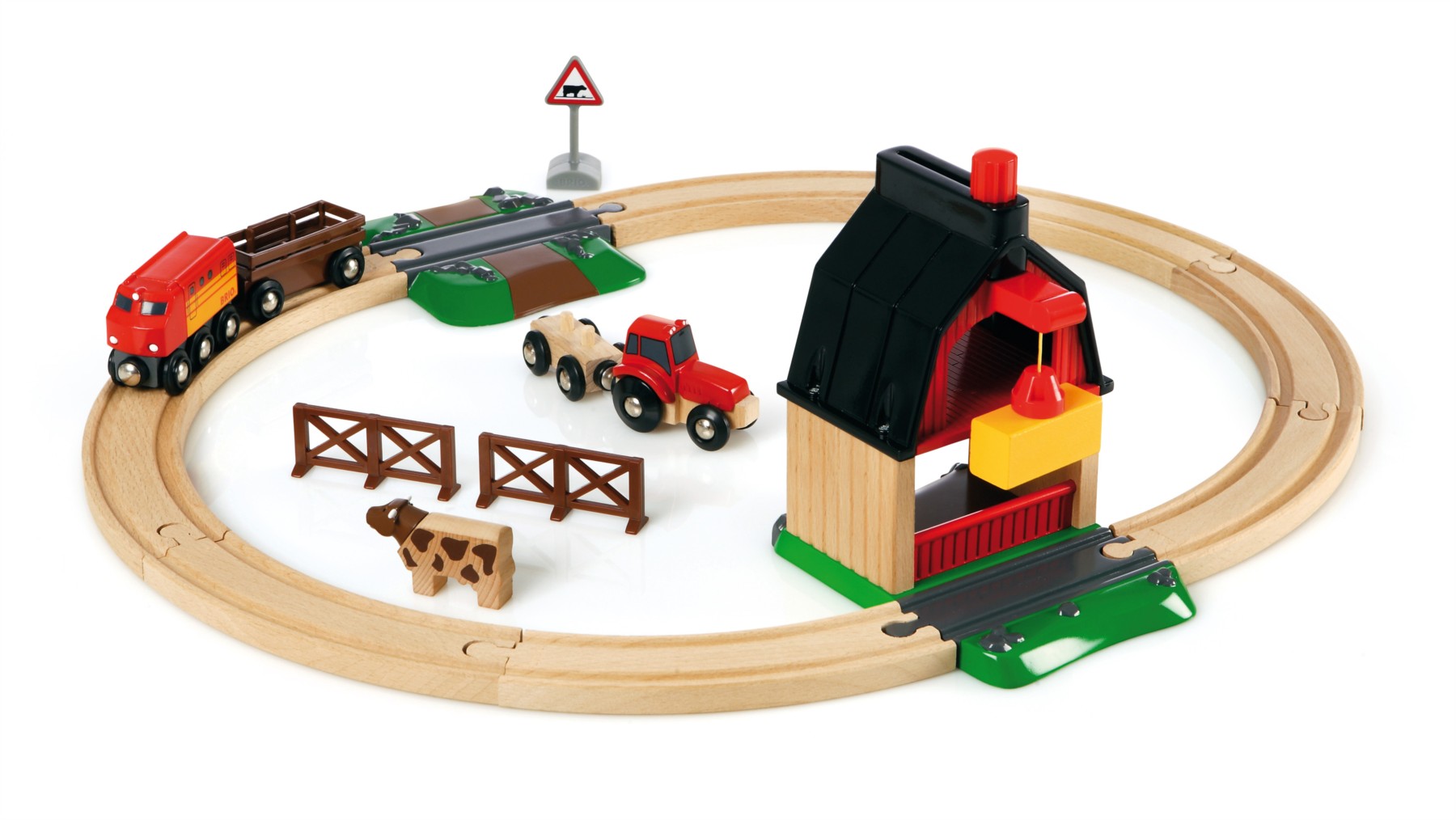 RAVENSBURGER BRIO Fermas dzelzceļa komplekts, 33719