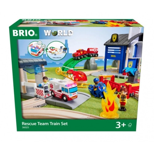 BRIO Rescue Team Train Set |