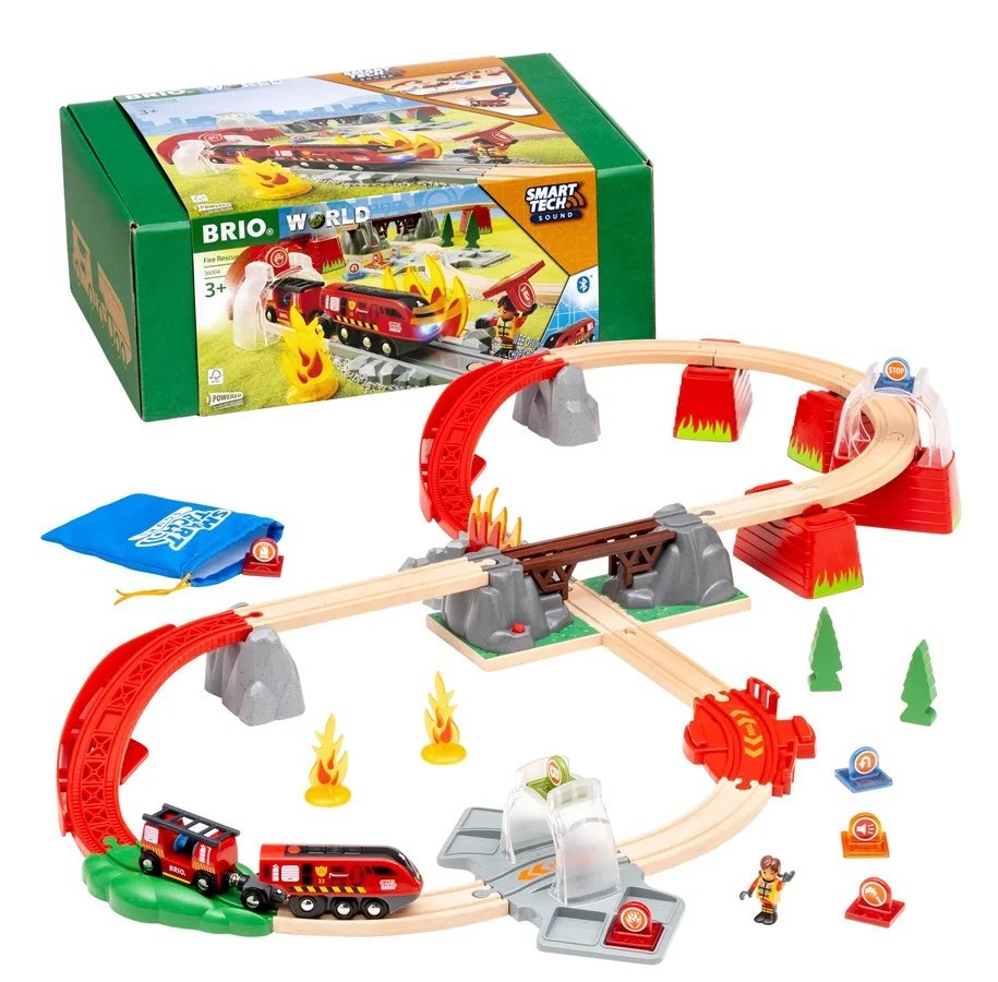 BRIO RAILWAY BRIO ugunsdzēsēju glābšanas komplekts