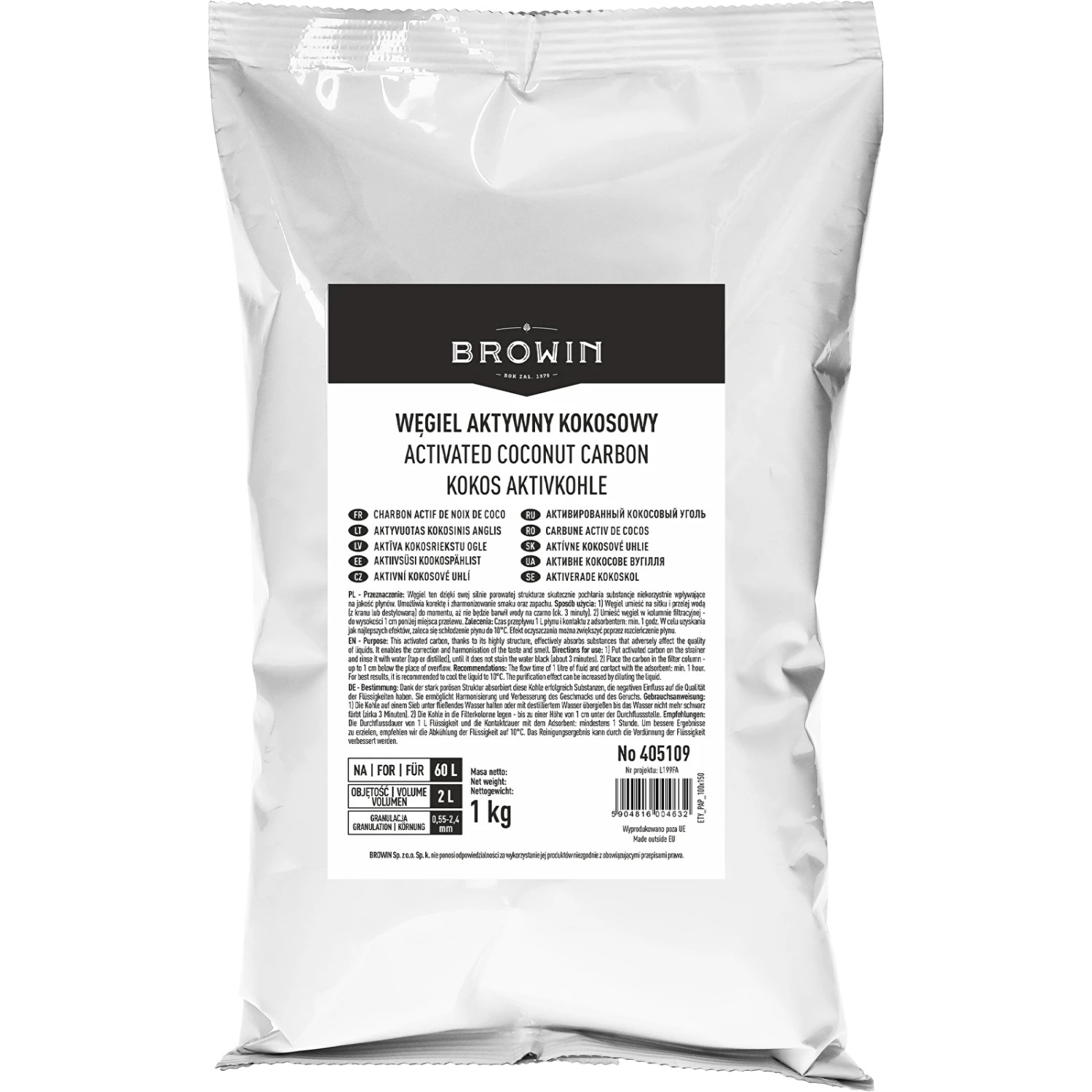 Browin 405109 Aktīvā kokosogles 1 kg