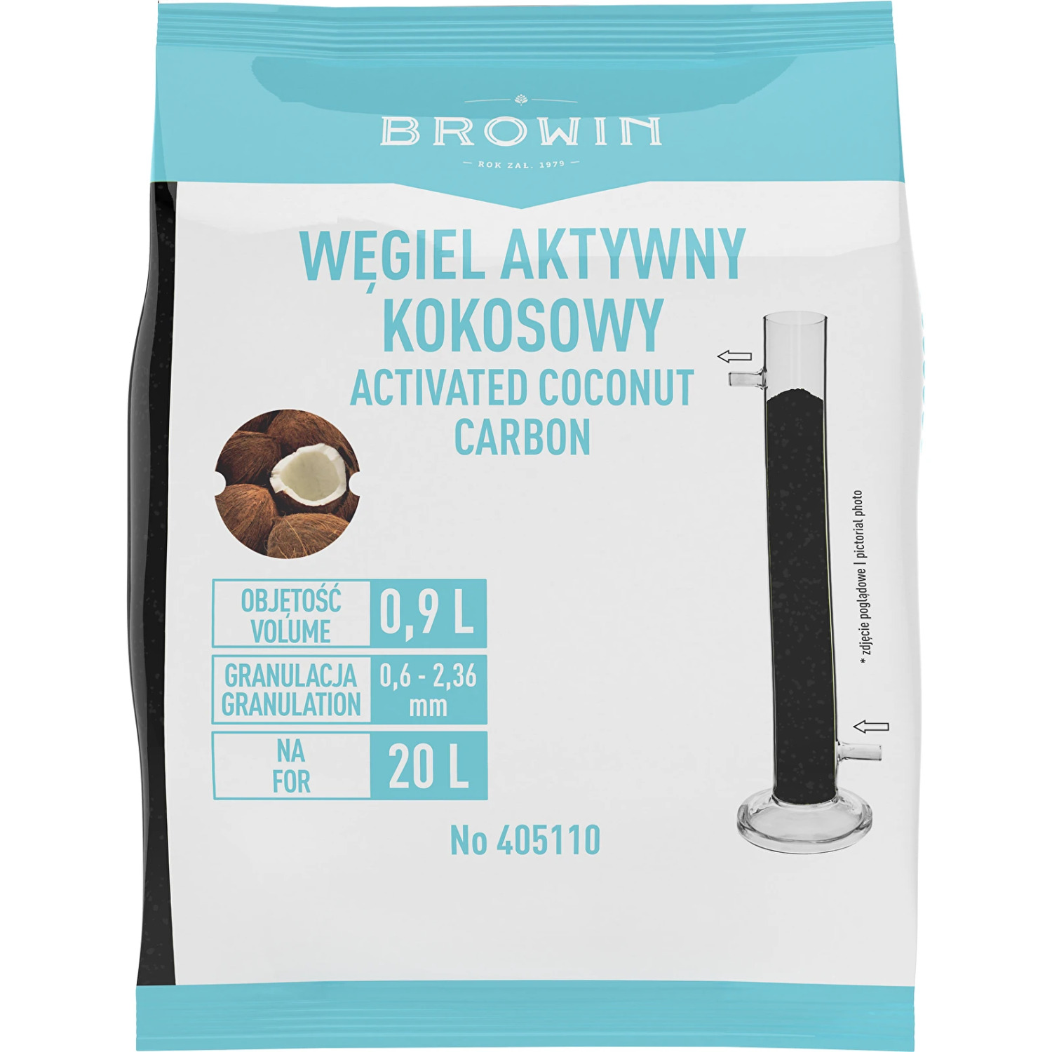Browin Aktivētā ogle 405110, 0.46kg