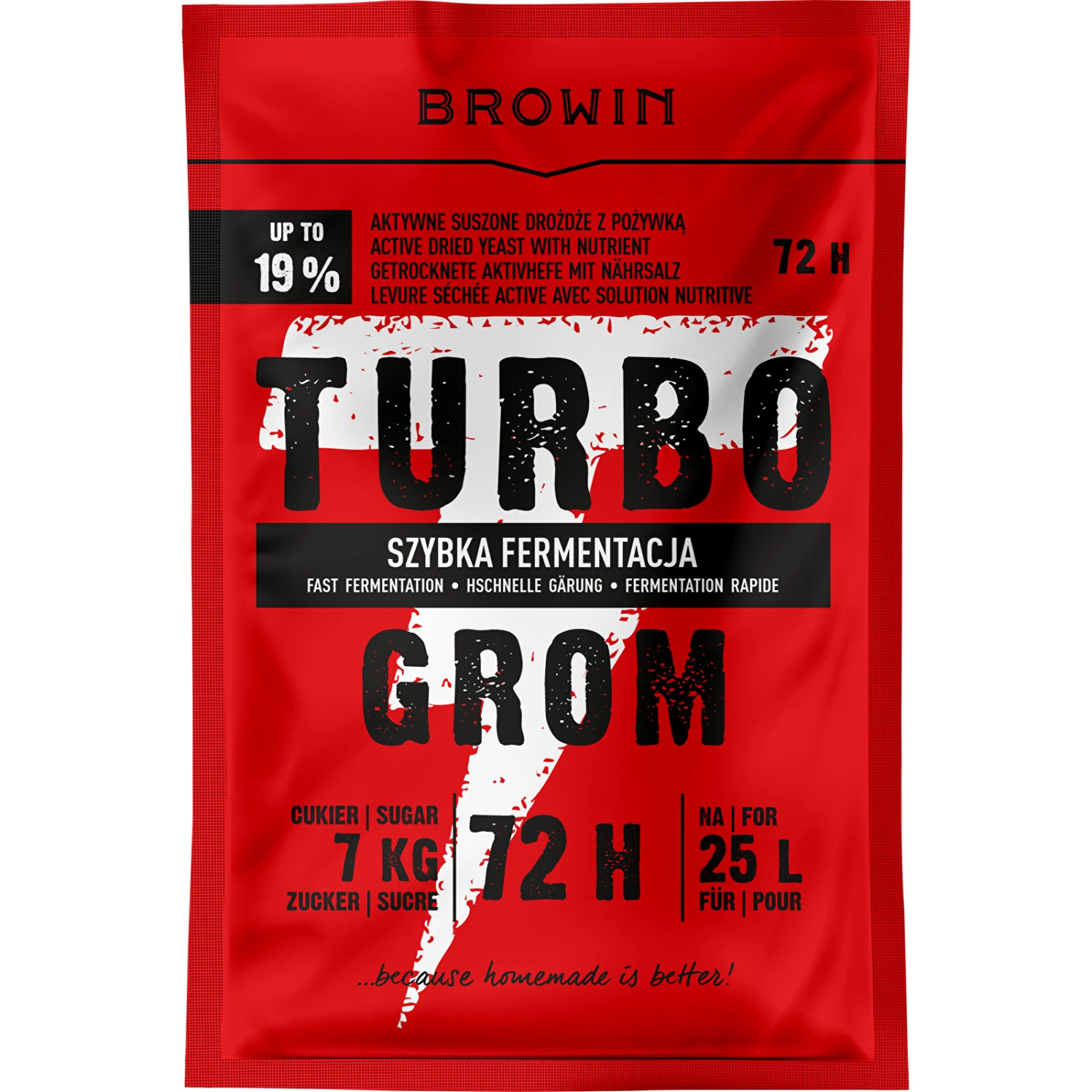 Browin distilēšanas raugs Turbo GROM 72h