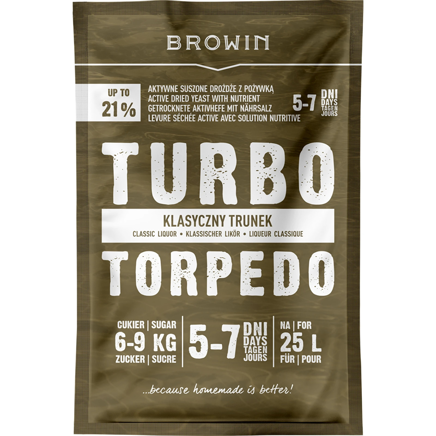 Browin distilēšanas raugs Turbo Torpedo, 403131