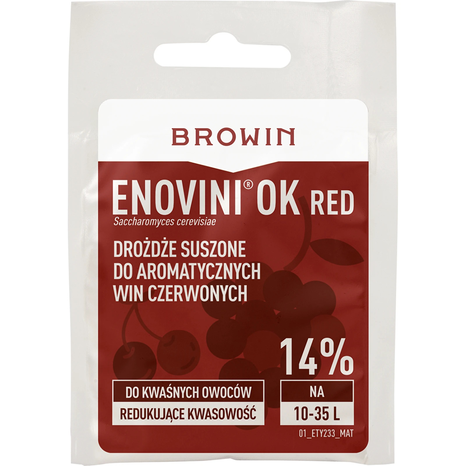 Browin Enovini® OK RED vīna raugs