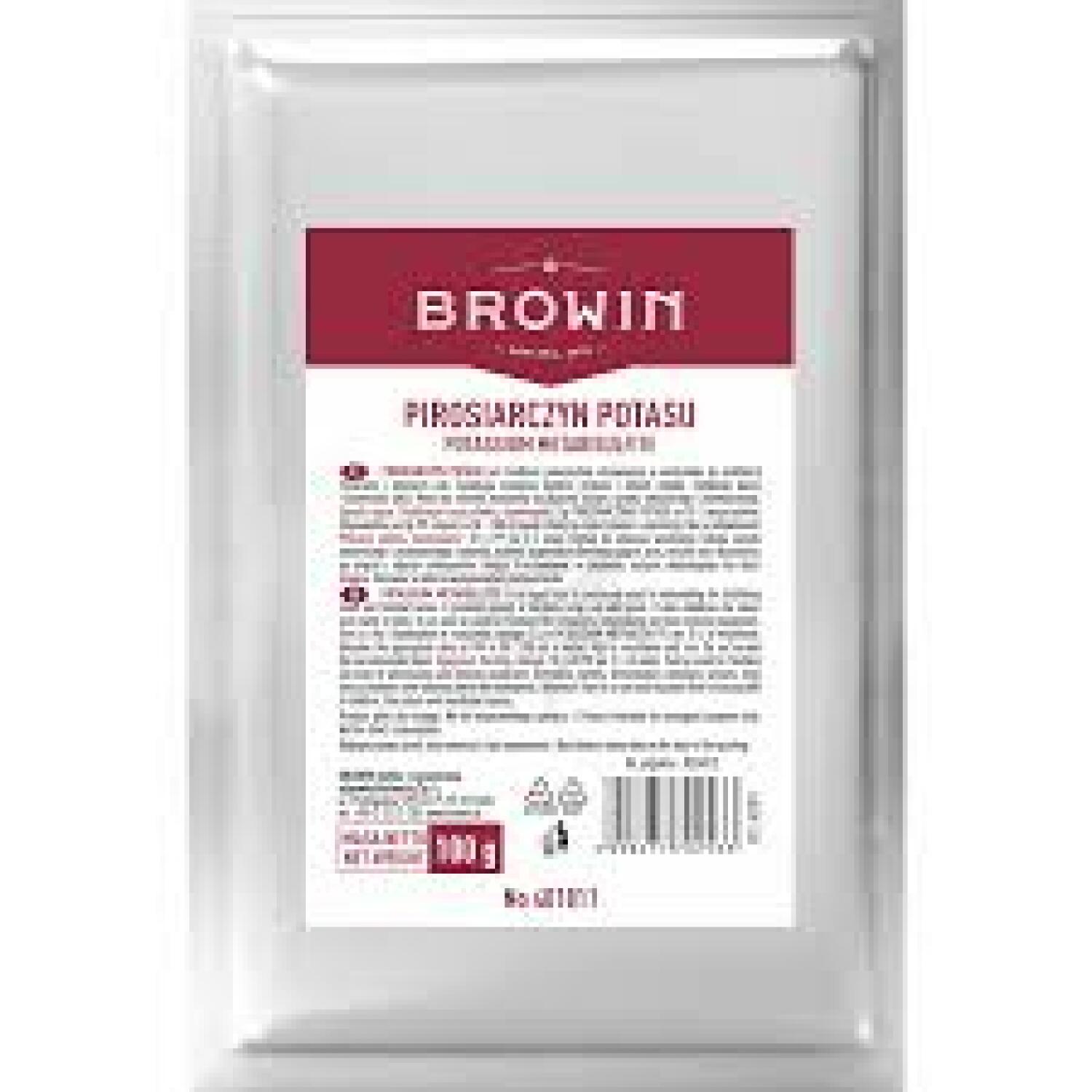 Browin Kālija metabisulfīts 401811, 100g, vīna