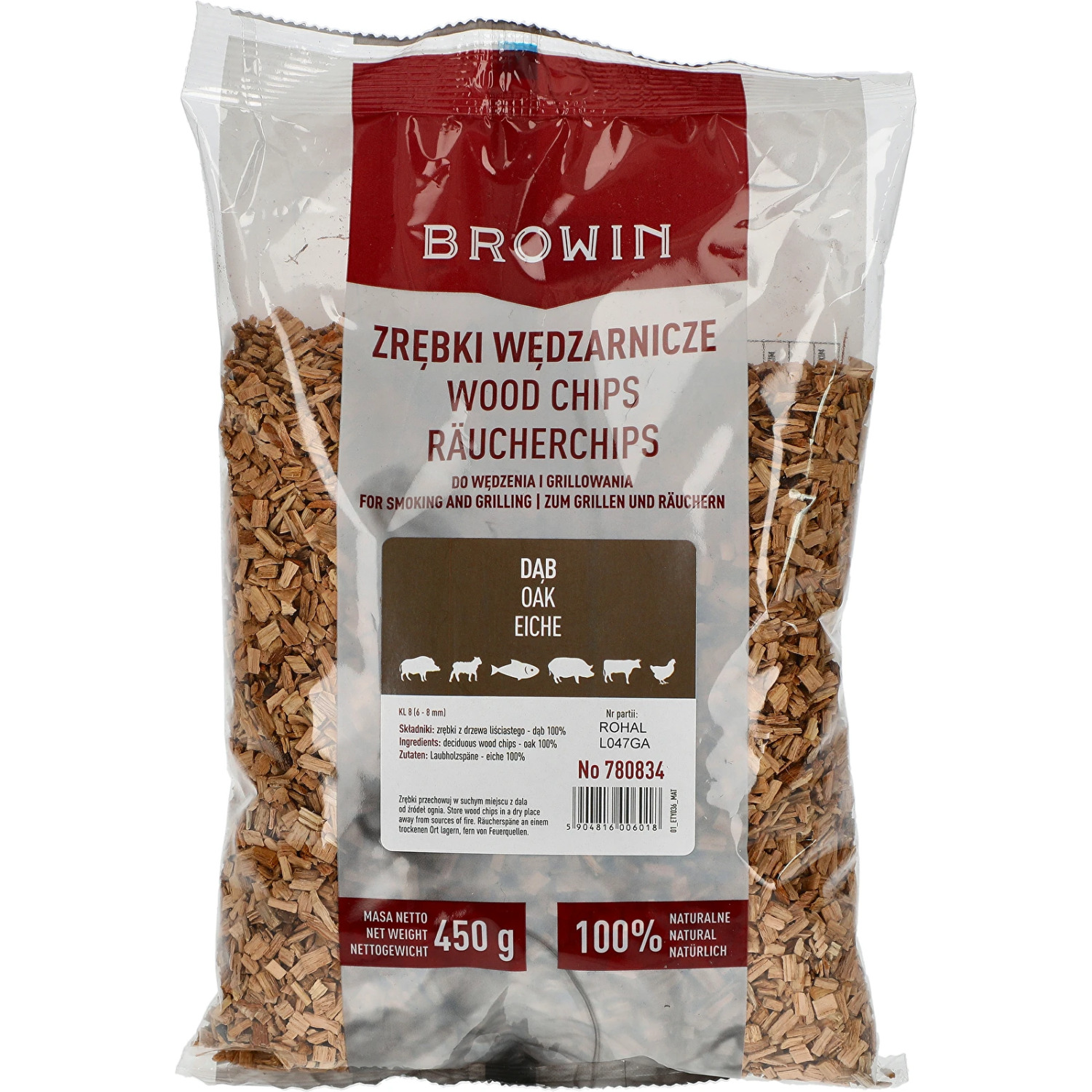 Browin Koka skaidas 780834, 450g, ozols